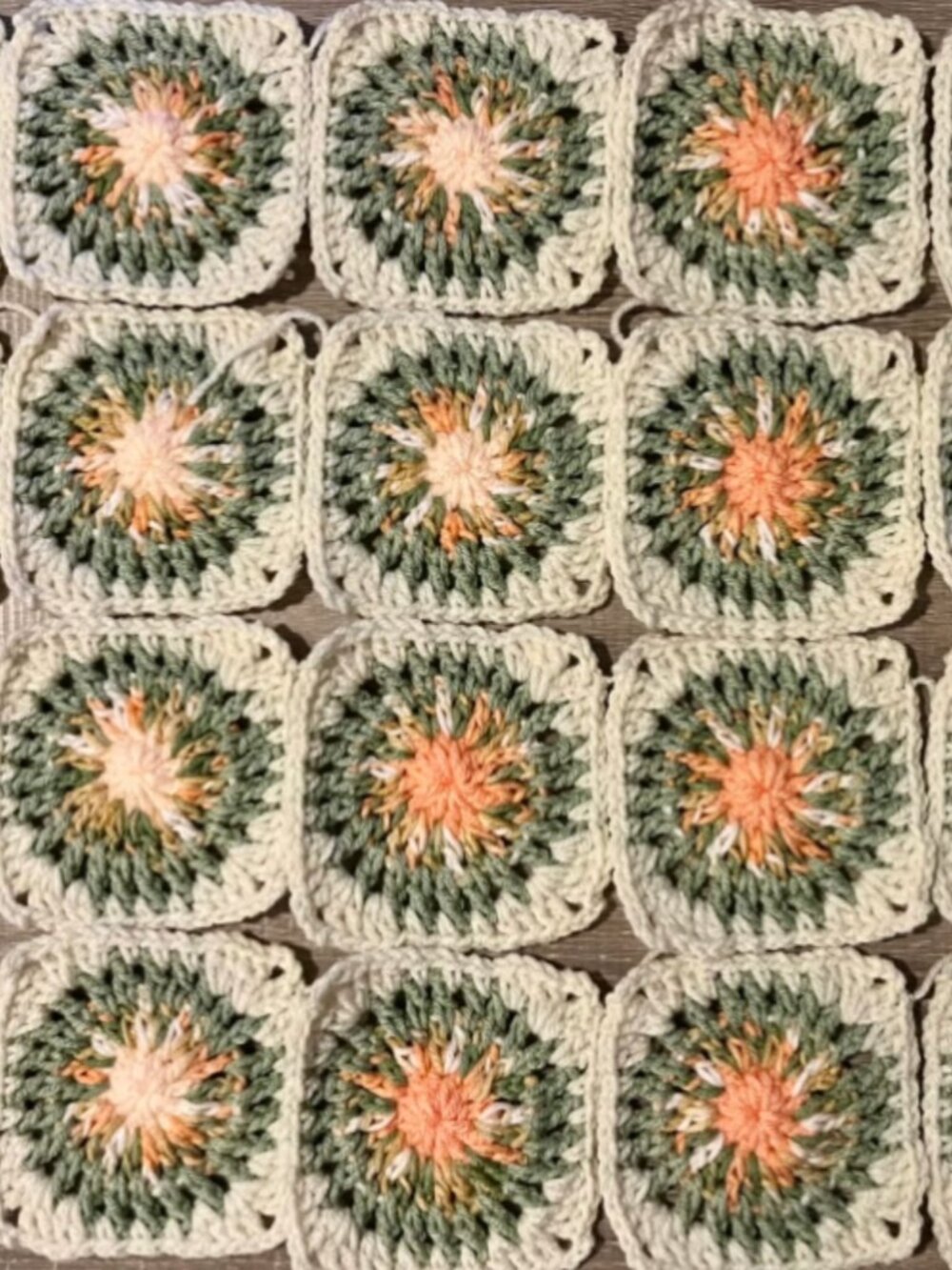 20 Handmade Starburst Squares - Orange Blossom DIY Fashion & Home